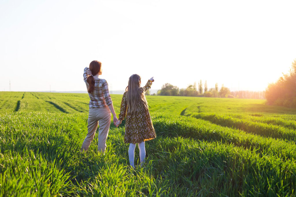 family - happy mother and daughter